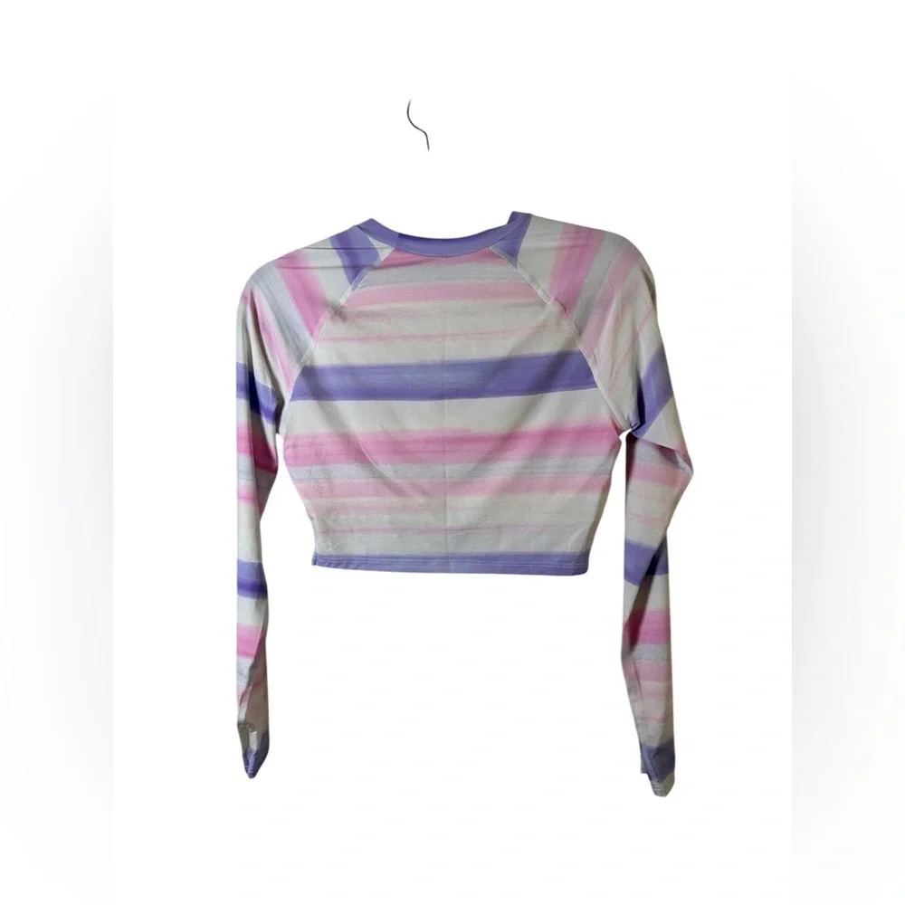WET Swimwear Watercolors Long Sleeve Crop Top XL‎